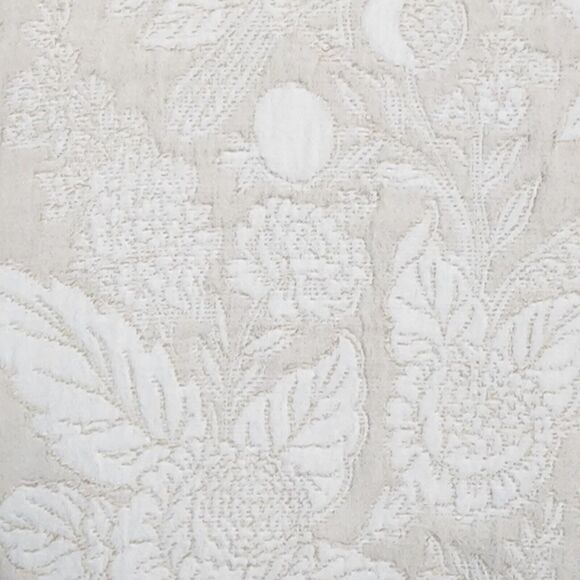 Envogue Shabby Chic Birds Flowers Embossed Jacquard Tablecloth Ivory 60x84Oblong - Picture 9 of 11